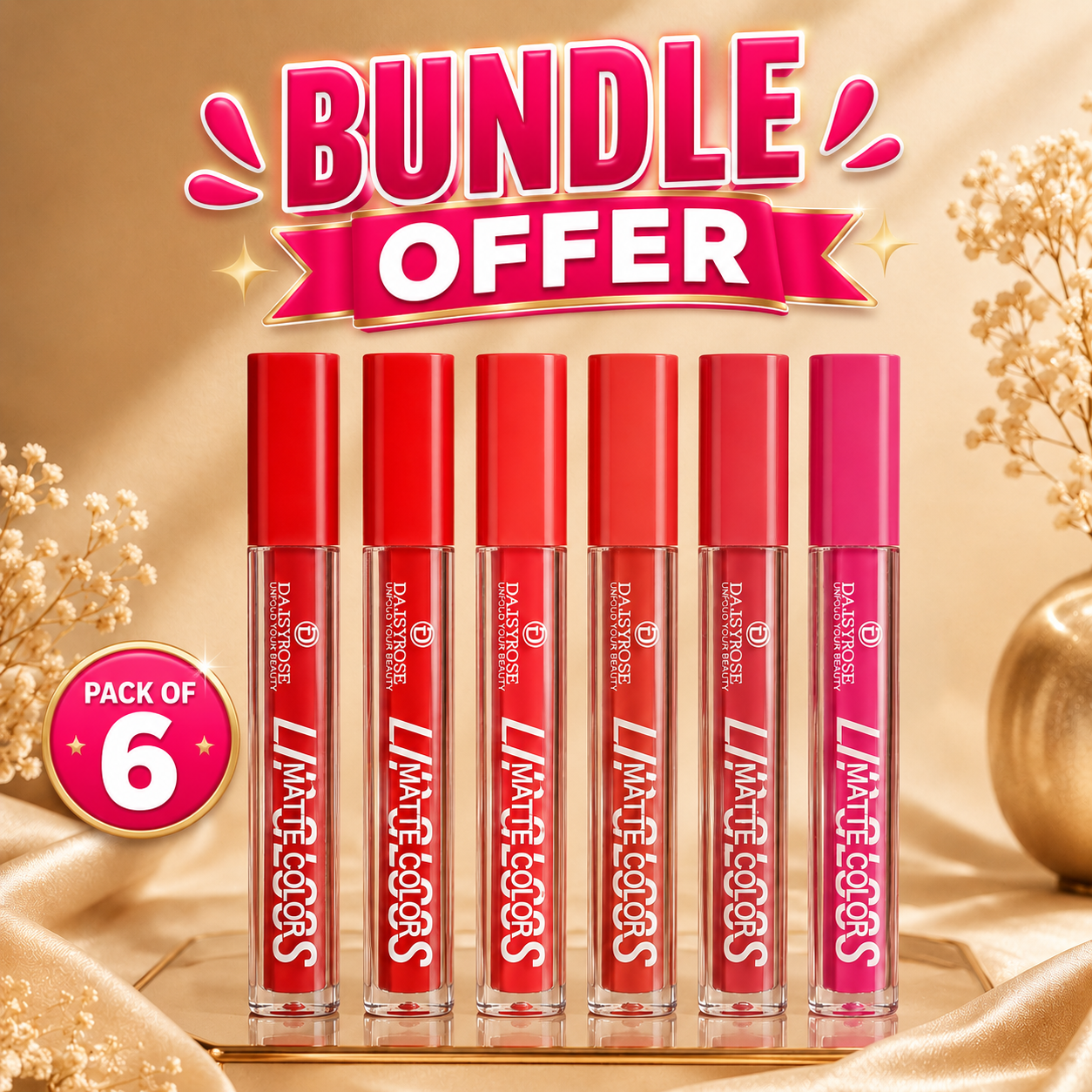 Lip Gloss-Pack of 6