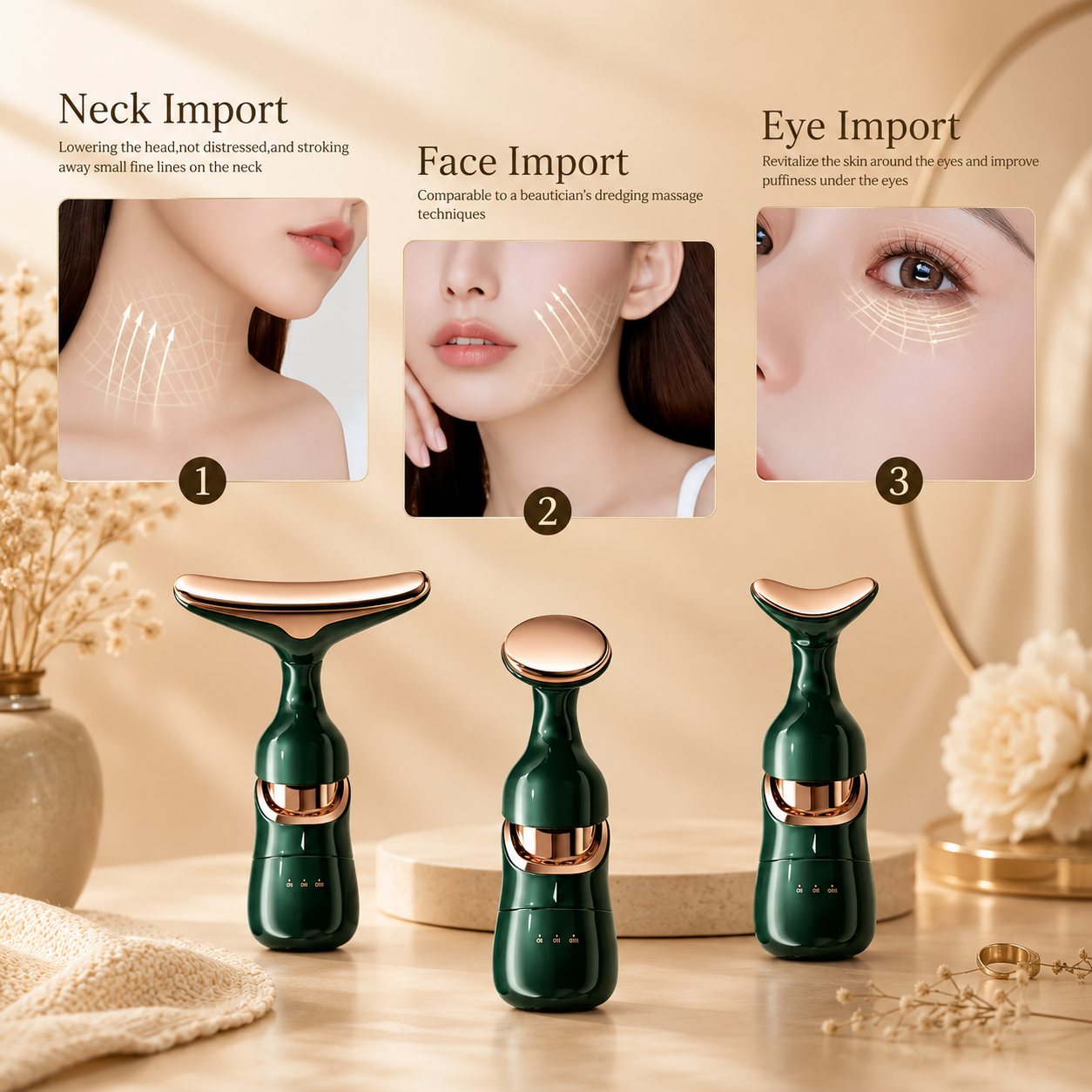 3-in-1 Face Lift Massager