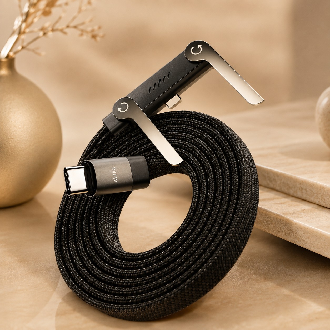 Fast Charge Cable with Holder