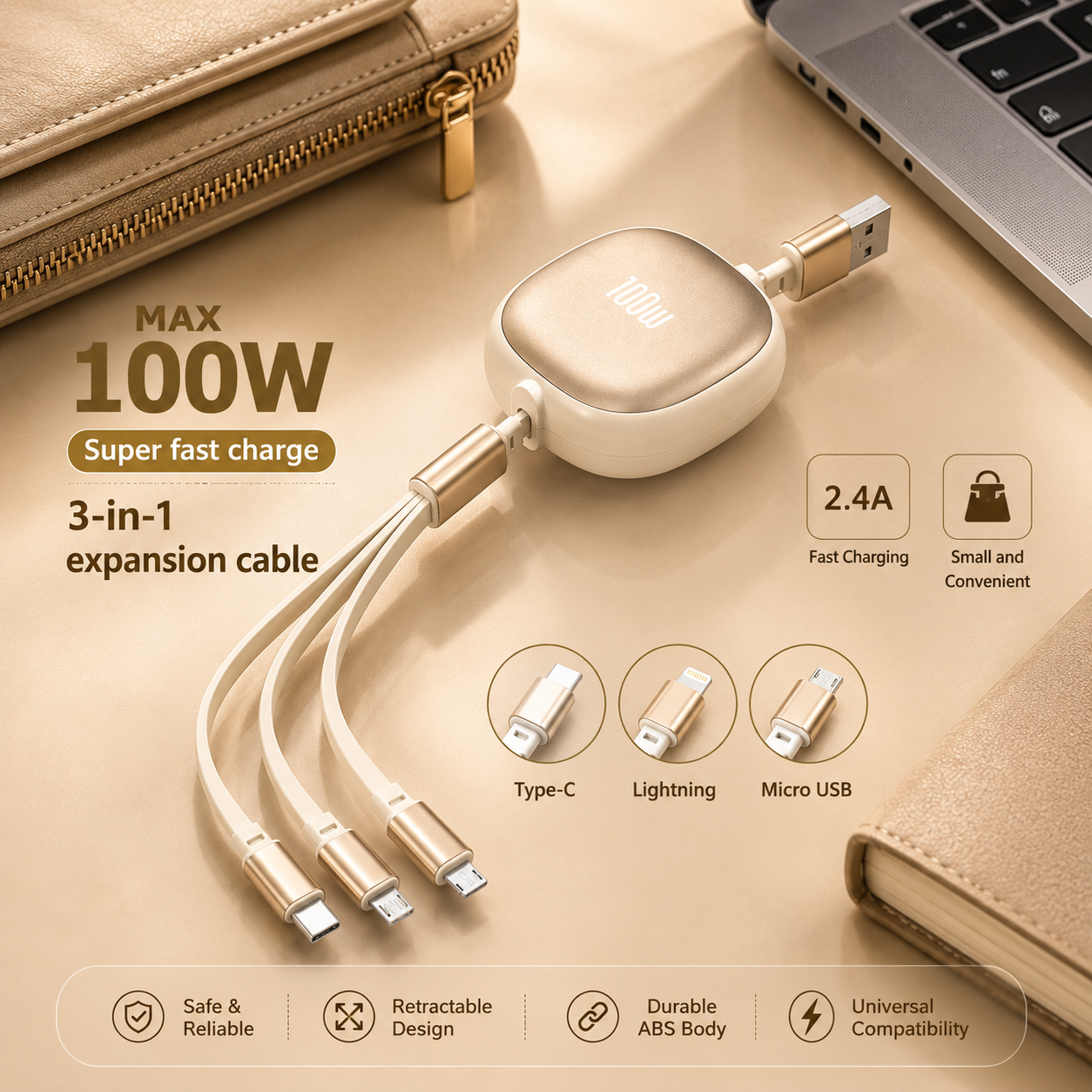 3-in-1 Fast Charging Cable
