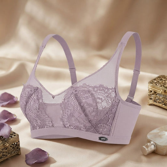 Ultra-Thin Crystal Cup Bra