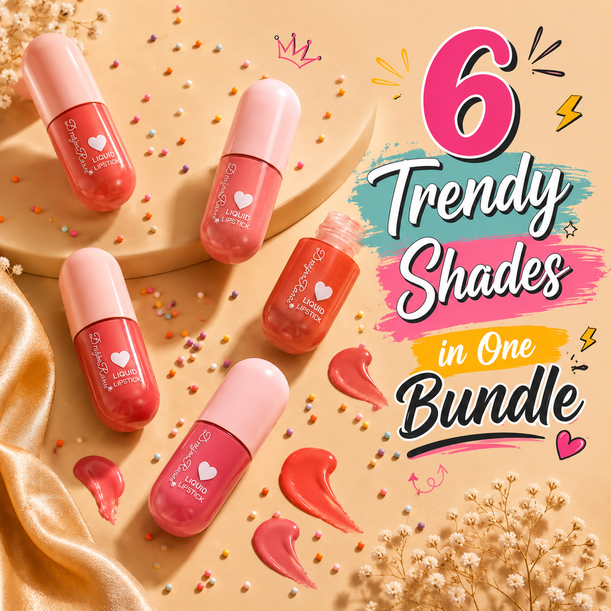High Pigment Lip Gloss-Pack of 6