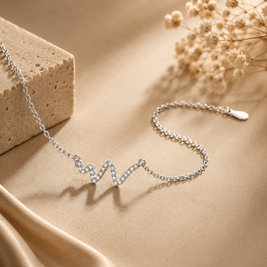 Stylish ECG Chain Bracelet