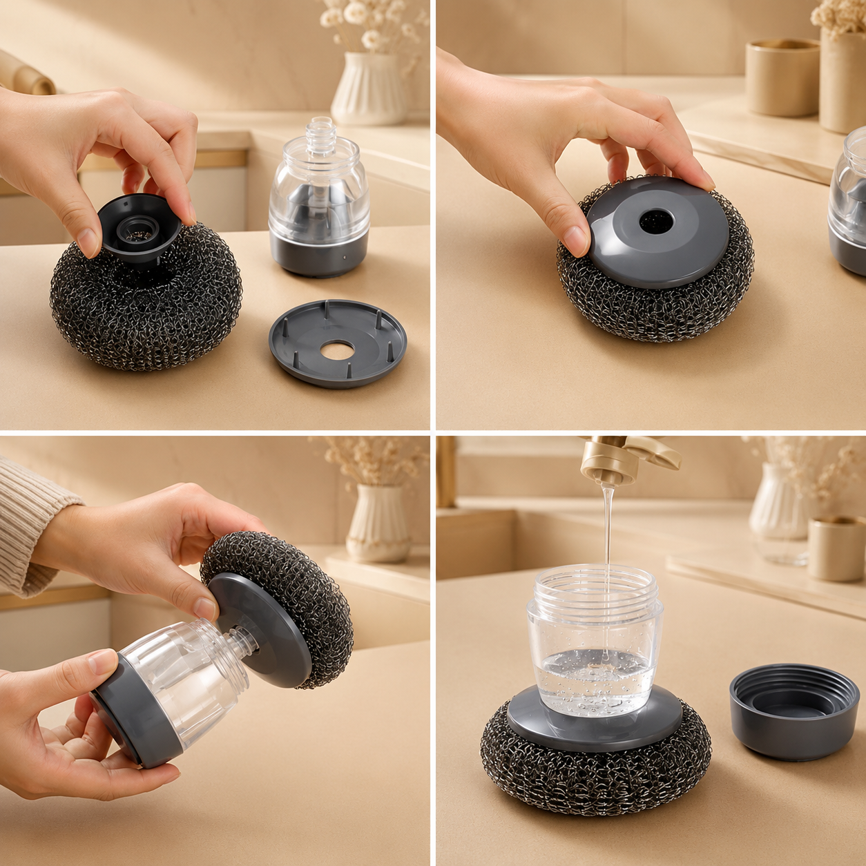 Soap Dispensing Dish Brush