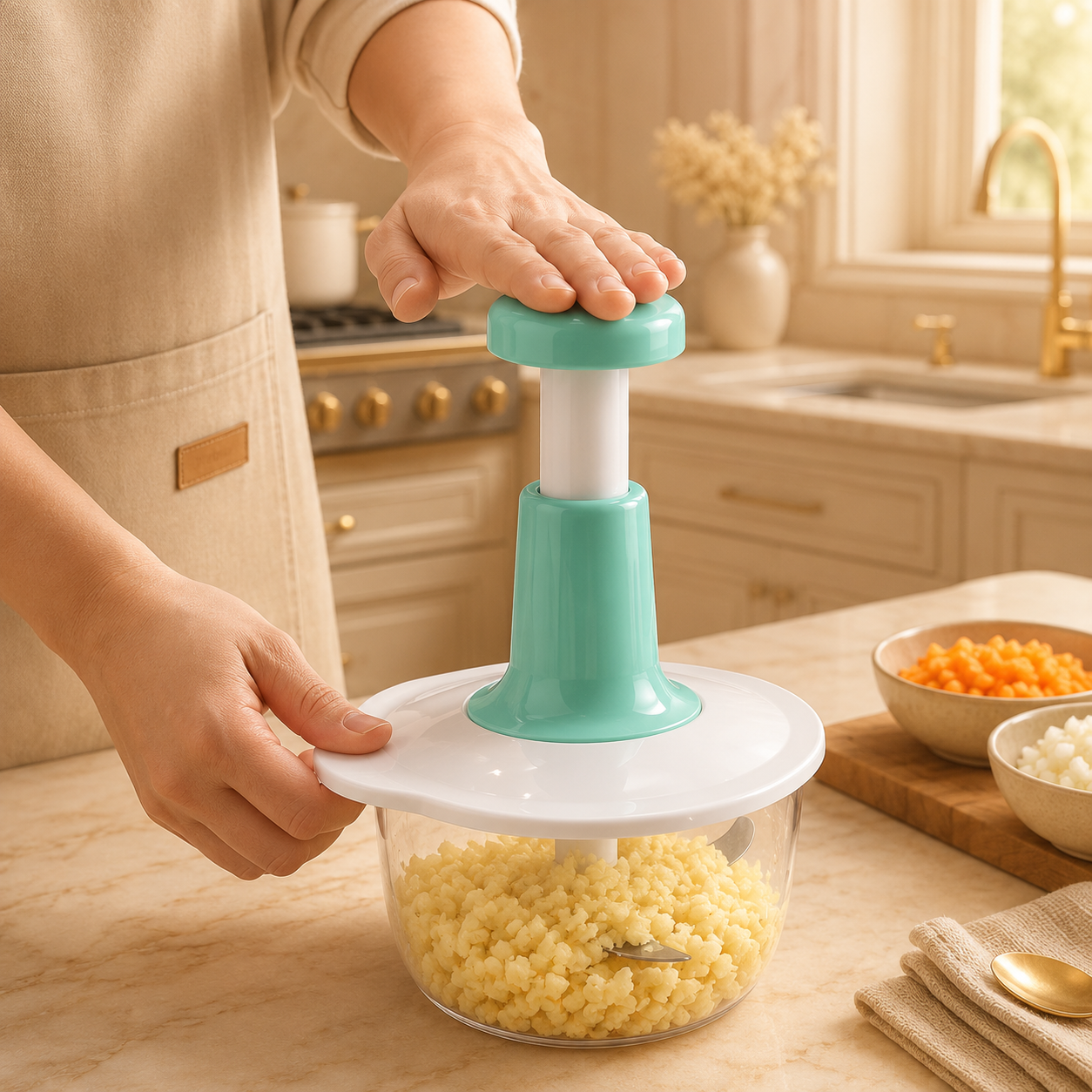 Hand Press Food Chopper