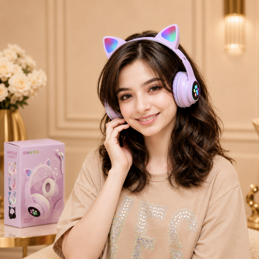 Wireless Cat Ear Headphones