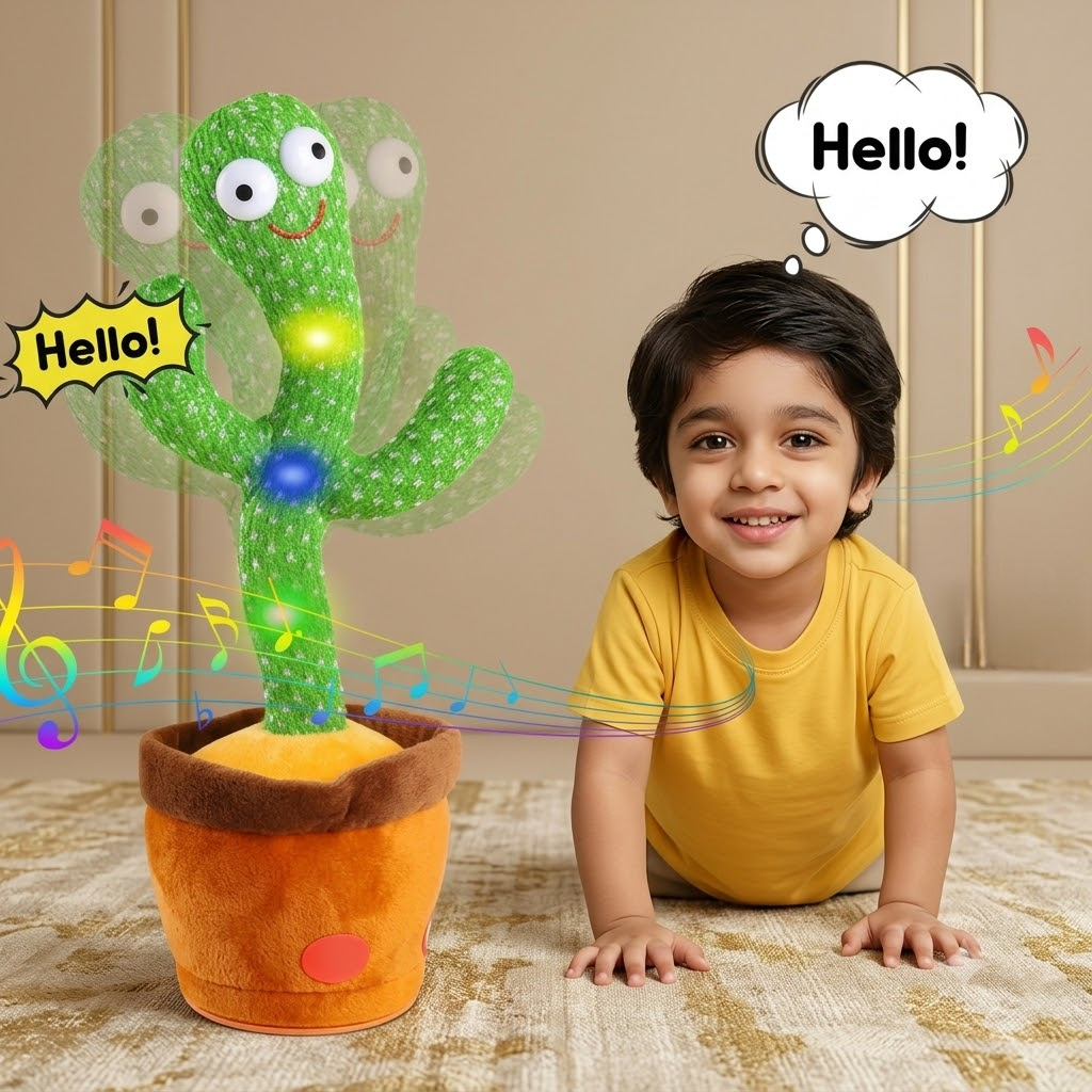 Rechargeable Dancing Cactus Toy
