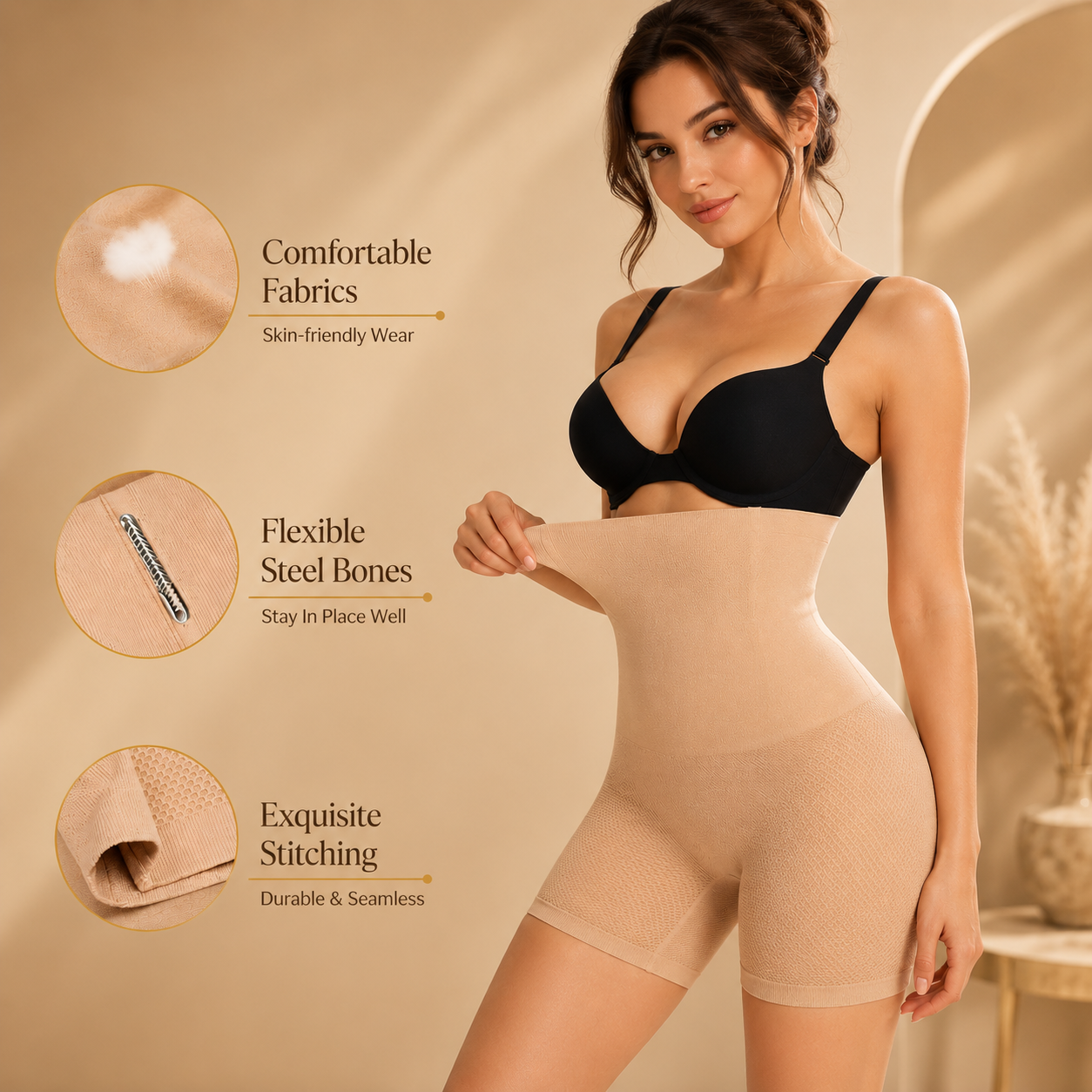 Golden Waist Shaper Shorts