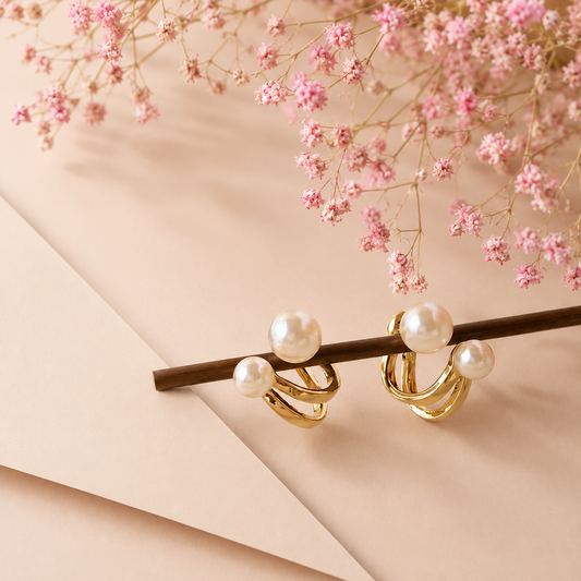 Korean Style Pearl Earrings