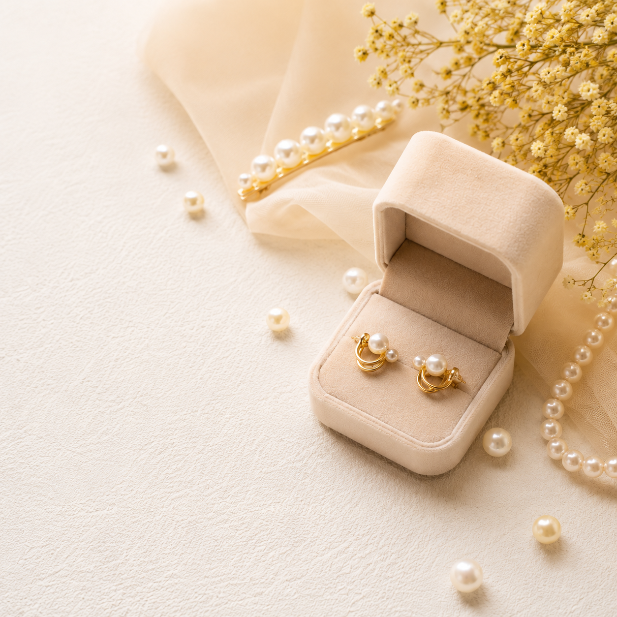 Korean Style Pearl Earrings