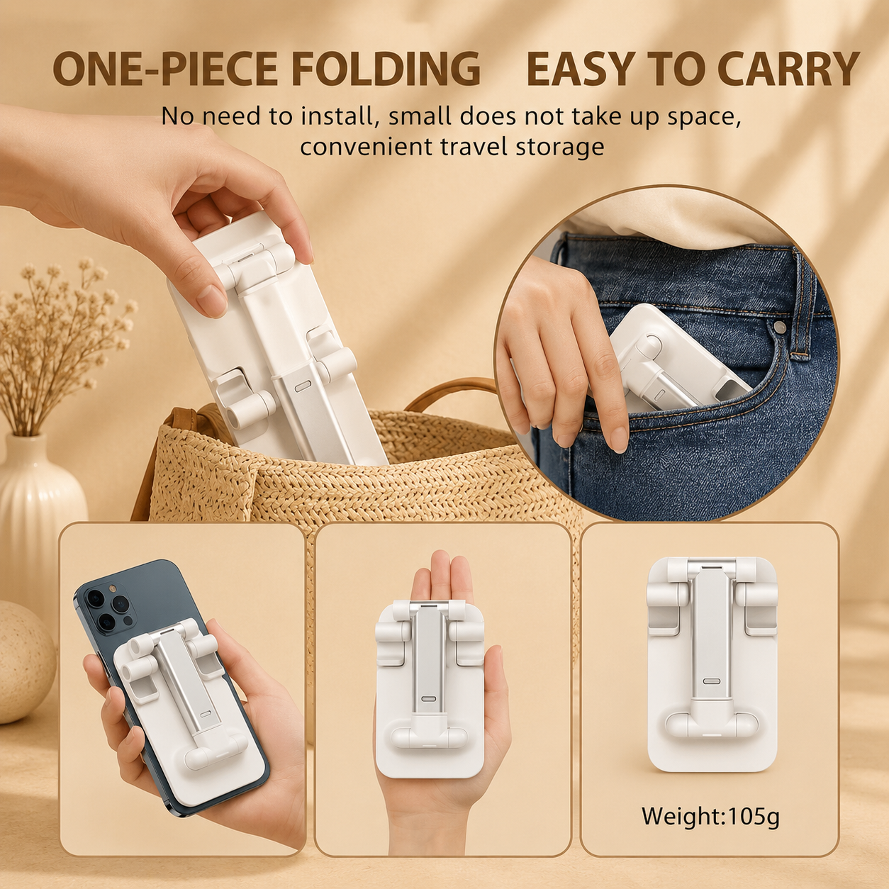 Foldable Adjustable Phone Stand