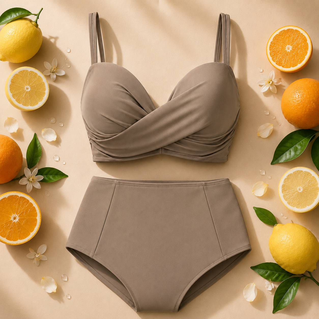 Premium Black High-Waist Bra Set