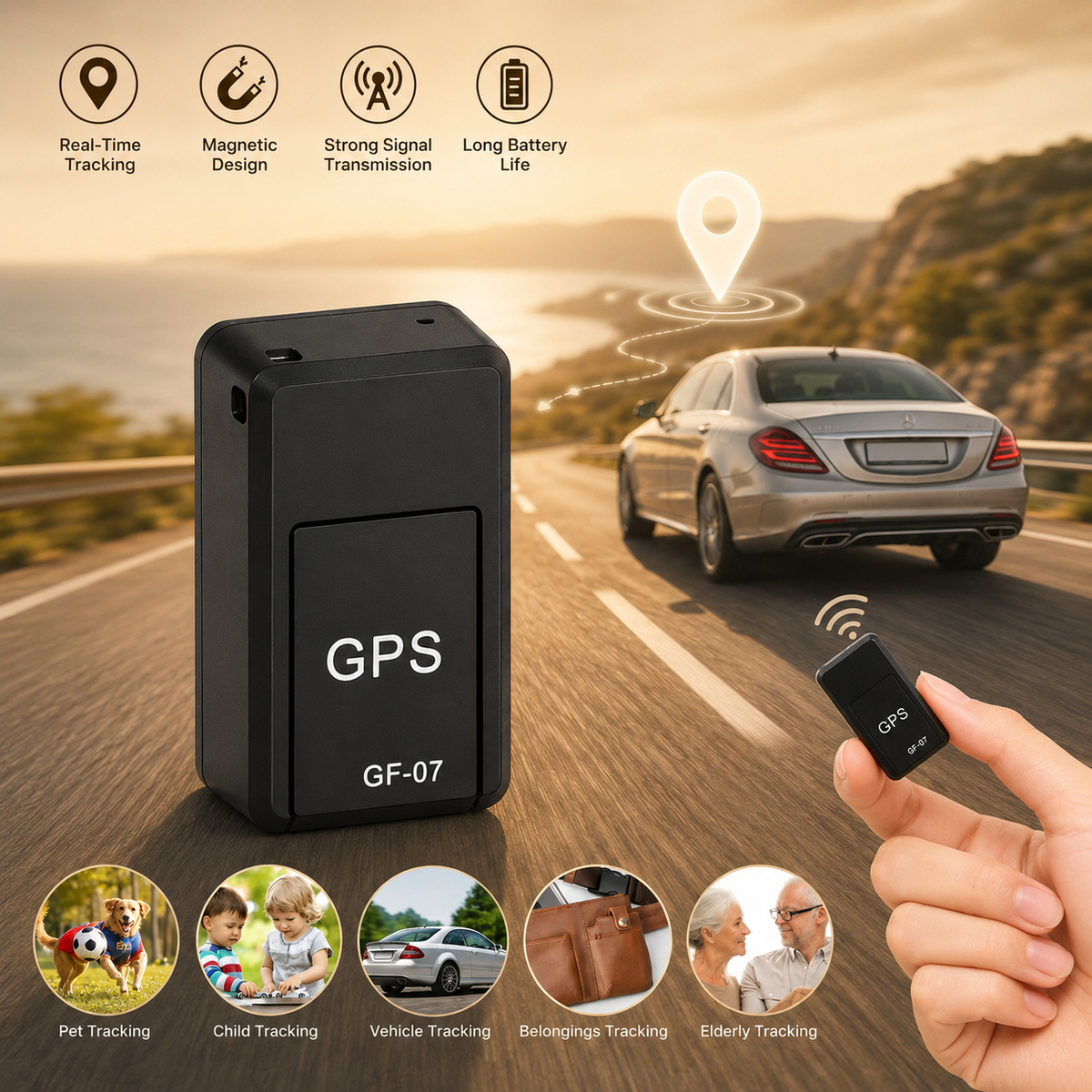 Mini Magnetic Car GPS Tracker