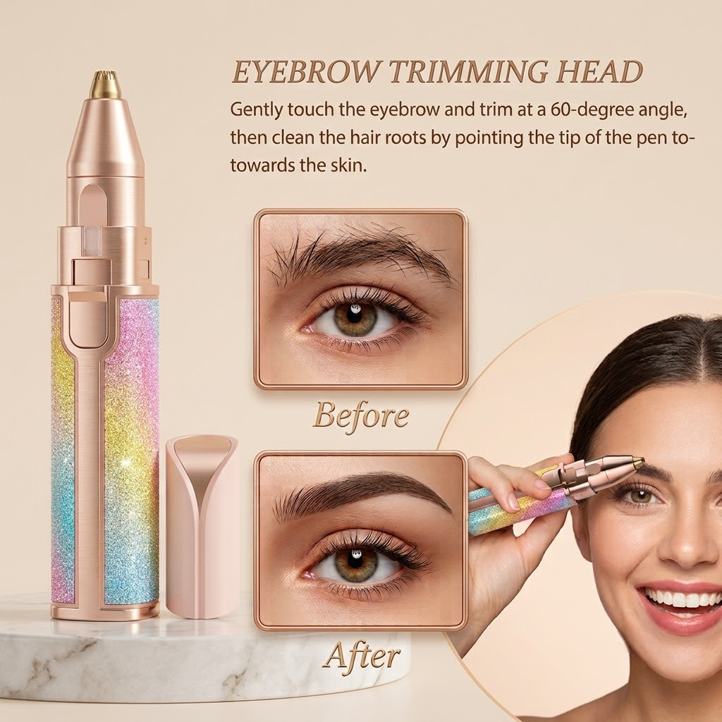 2-in-1 Rechargeable Eyebrow Trimmer