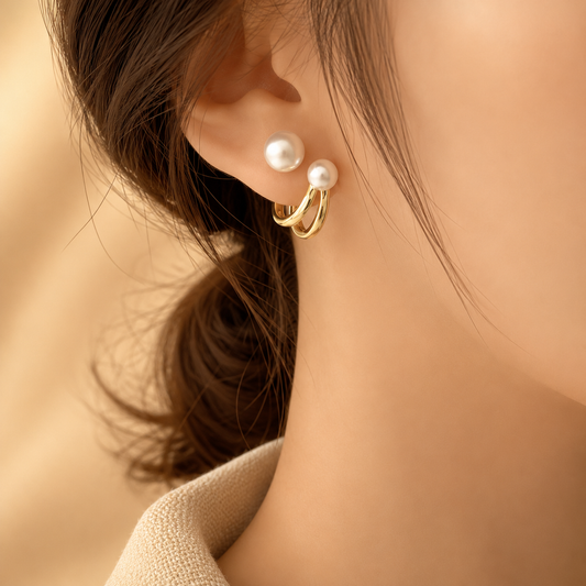 Korean Style Pearl Earrings