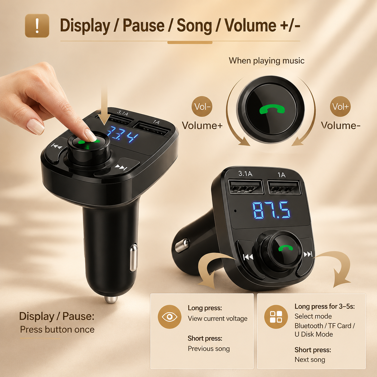 X8 Wireless Car MP3 Player
