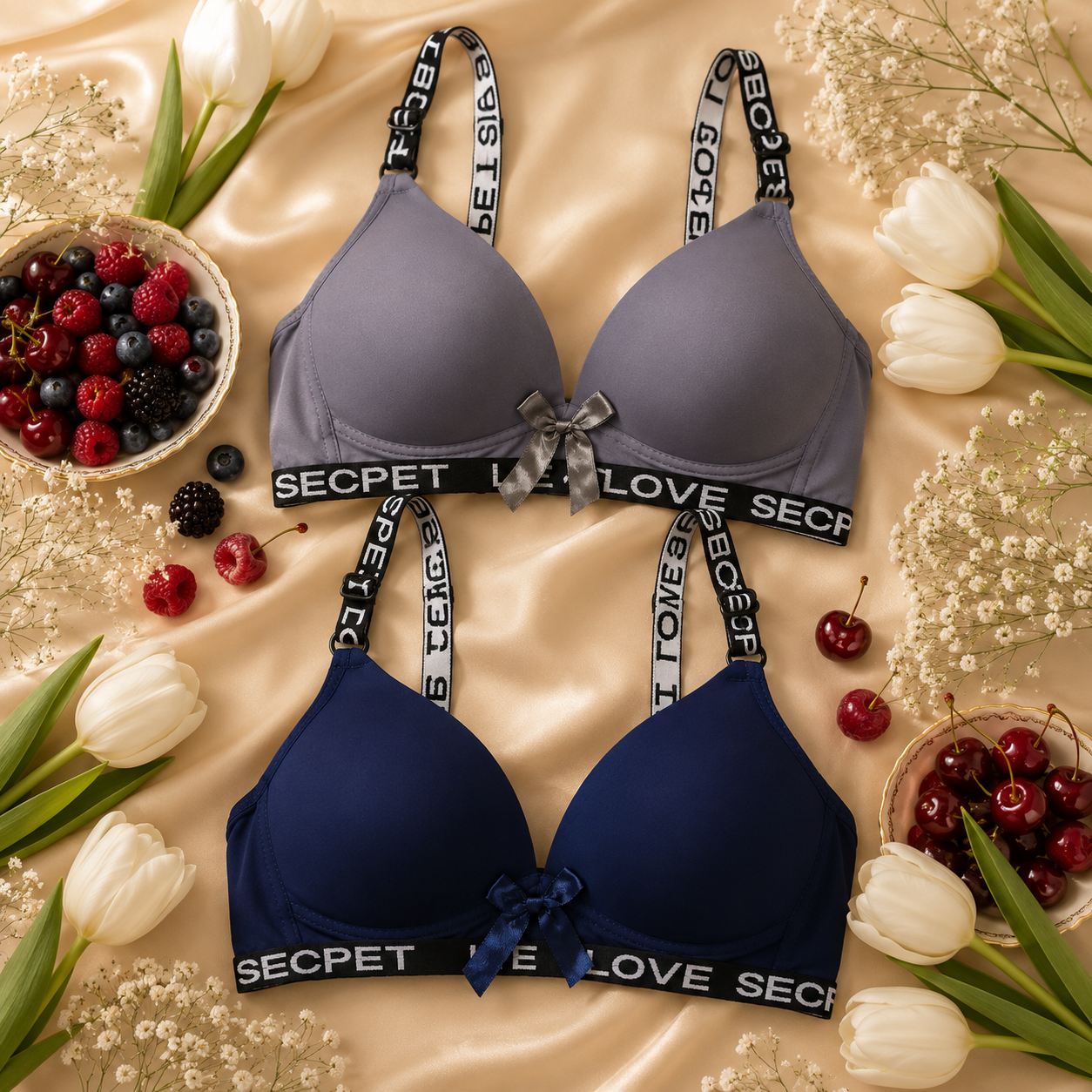 Soft Padded Bra-Pack of 2