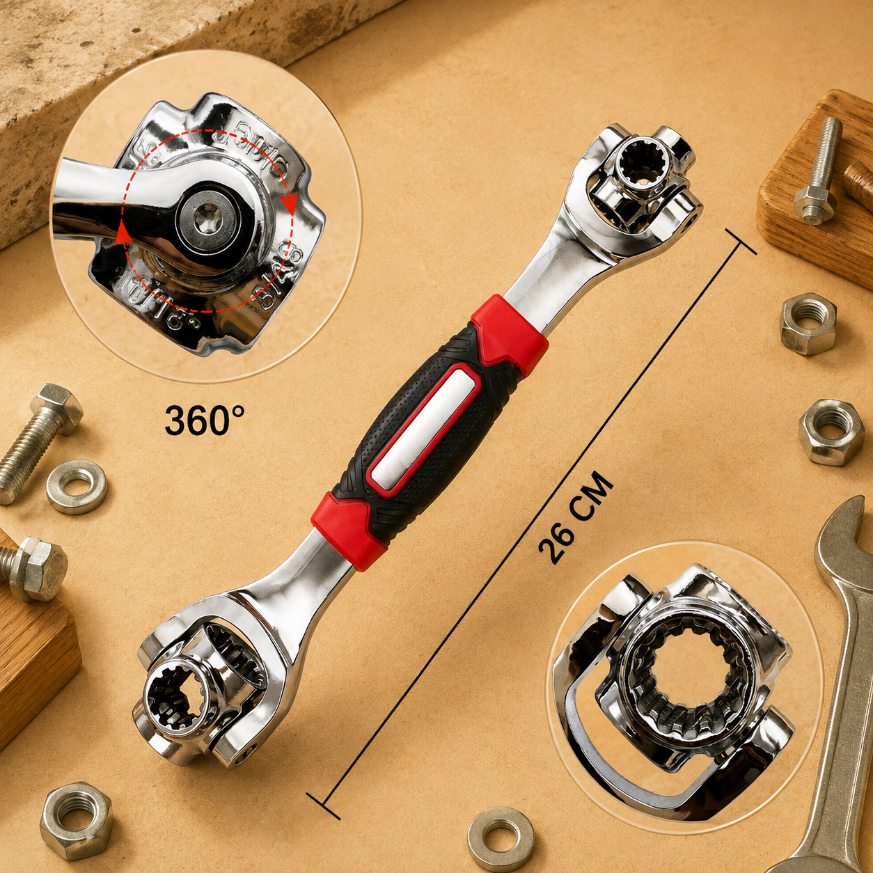 48-in-1 Universal Rotary Wrench