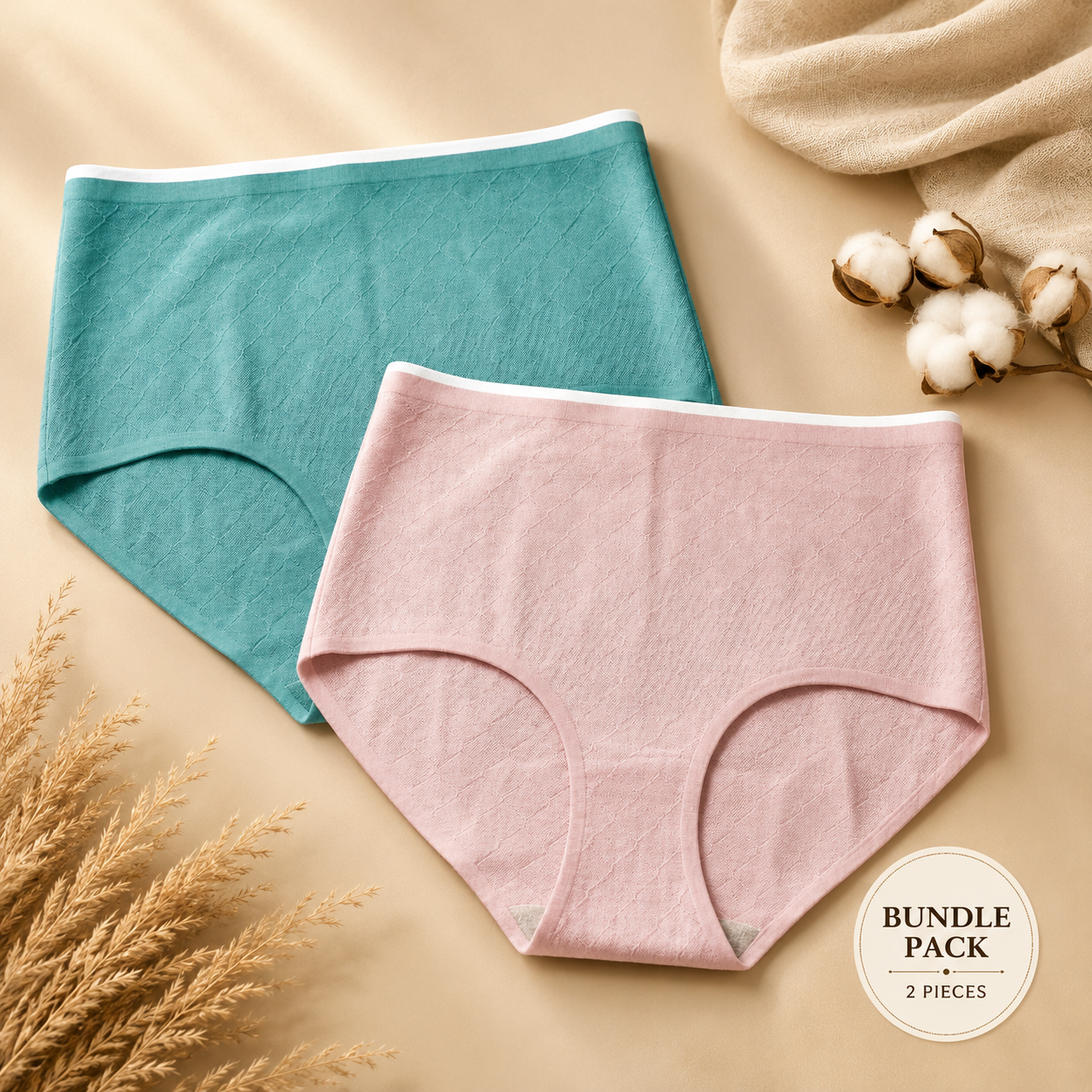High-Waist Panty-Pack of 2