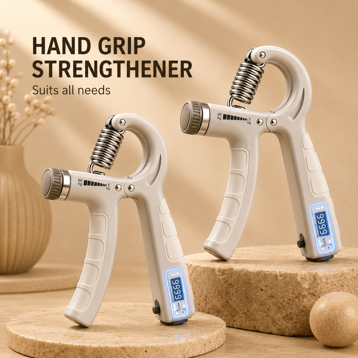 Adjustable Hand Gripper With Counter