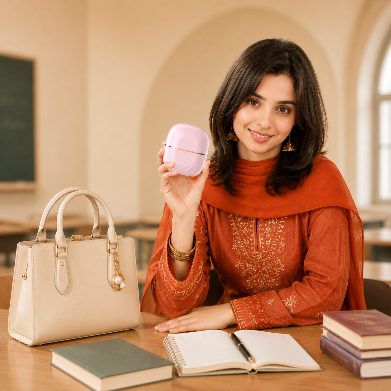 Mini Wireless Hair Straightener Comb