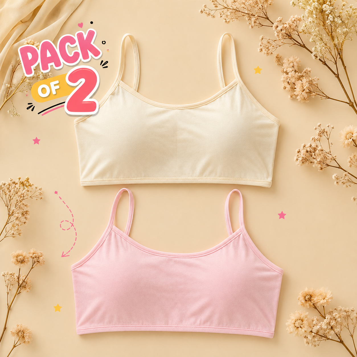 Teens Everyday Bra-Pack of 2