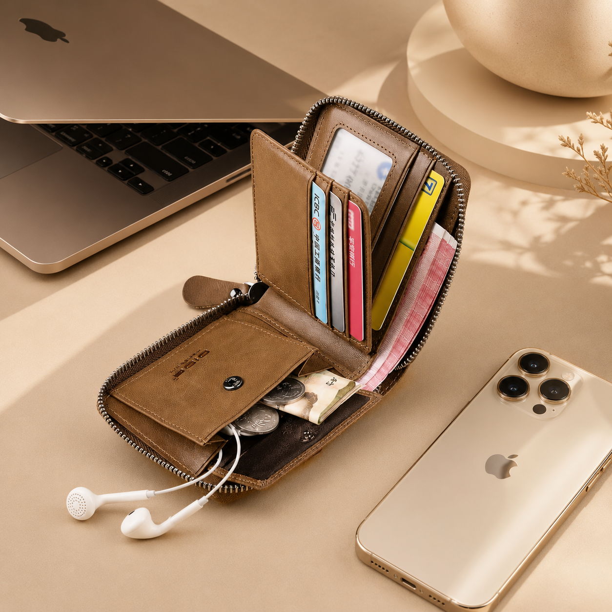 Everyday Leather Zip Wallet