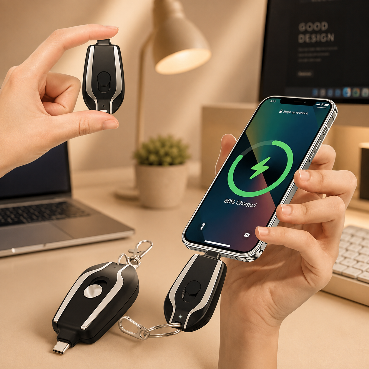 Mini Keychain Power Bank