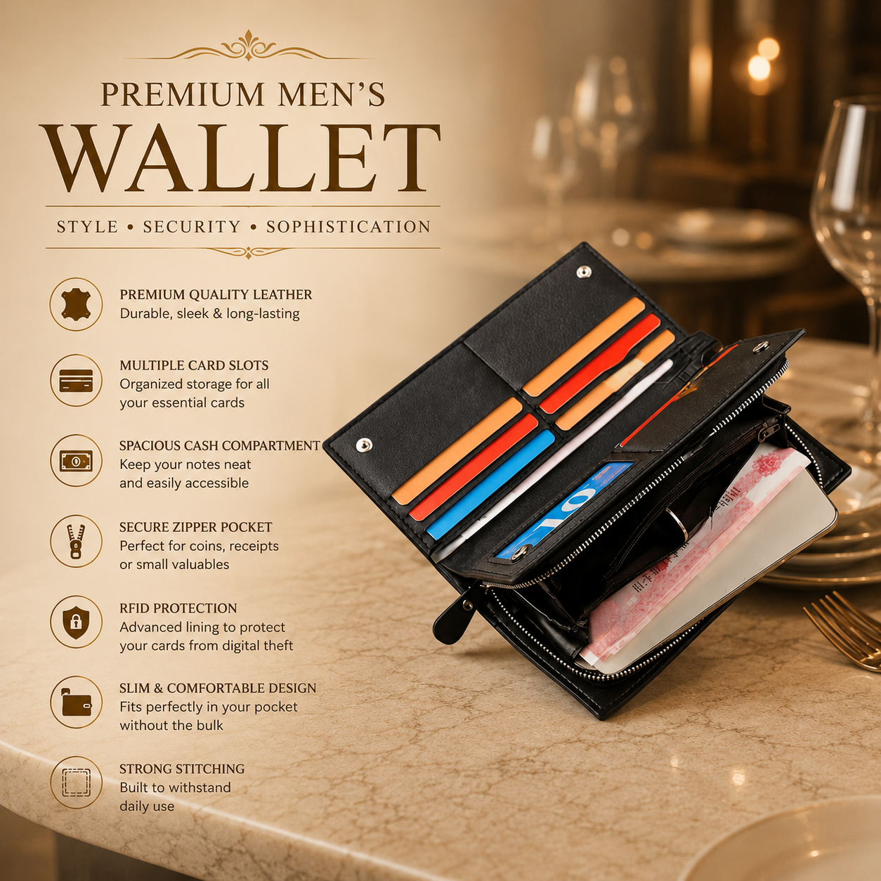 Luxury Leather Men's Wallet