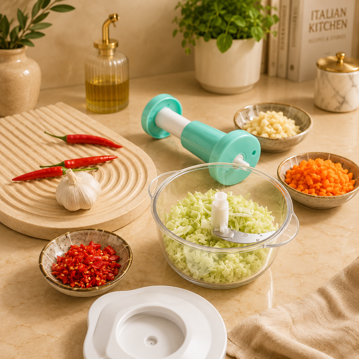 Hand Press Food Chopper