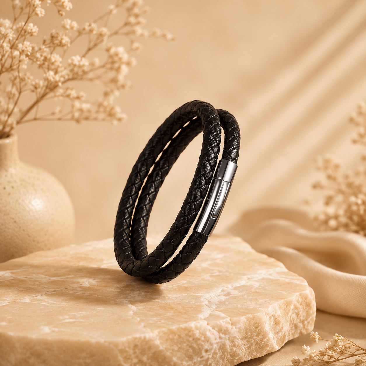 Premium Leather Men's Bracelet