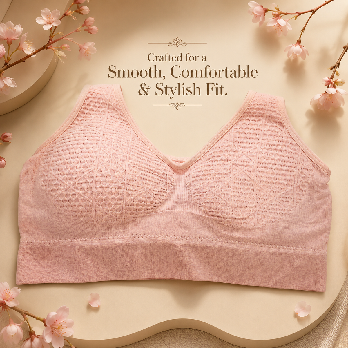Seamless Stretch Sports Bra
