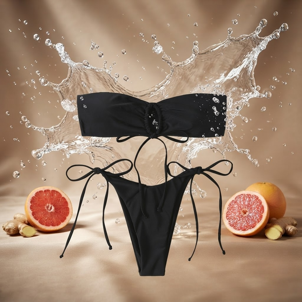 Stylish Split Triangle Bikini Set